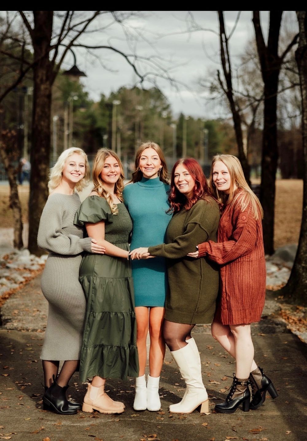 The five Plumb girls: Belle, Bayley, HP, Meg and Bray